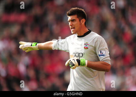 Fußball - Barclays Premier League - Southampton gegen Fulham - St. Mary's. Paulo Gazzaniga, Torwart Von Southampton Stockfoto