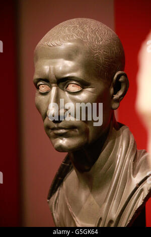 Skulptur / Bueste von Gaius Iulius Caesar, Berlin. Stockfoto