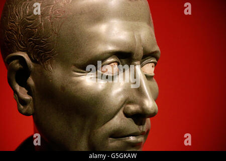 Skulptur / Bueste von Gaius Iulius Caesar, Berlin. Stockfoto