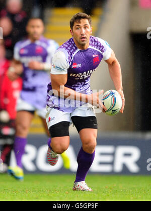 Rugby Union - Amlin Challenge Cup - Pool 5 - Runde eins - London Welsh gegen Stade Francais Paris - Kassam Stadium. Gavin Henson, der Londoner Waliser Stockfoto