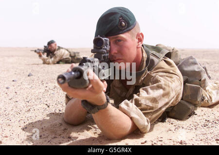 Britische Training Übung Oman Stockfoto