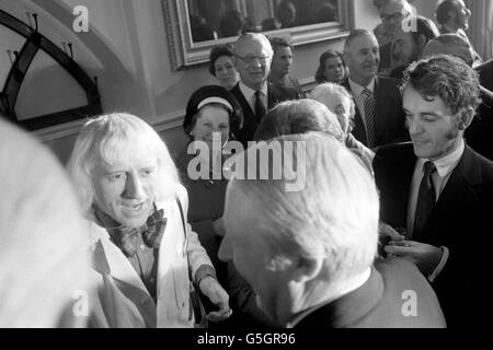 Leeds General Infirmary - Edward Heath und Jimmy Savile - Leeds Stockfoto