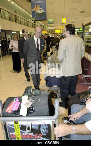 Herzog von Edinburgh Heathrow Stockfoto