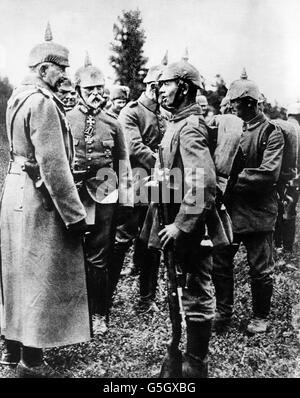 Weltkrieg ein - Wilhelm II - Westfront Stockfoto