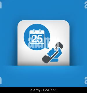 Anruf bei Stimmen Datum Stock Vektor