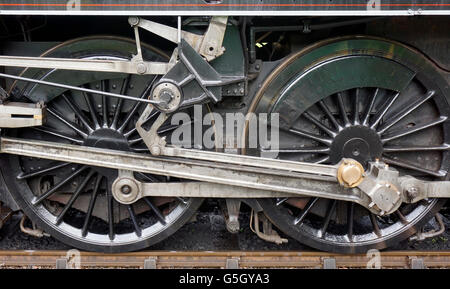 BR standard Klasse 5 Lok 73082 Camelot Antriebsräder Stockfoto