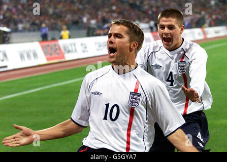 Deutschland gegen England Stockfoto