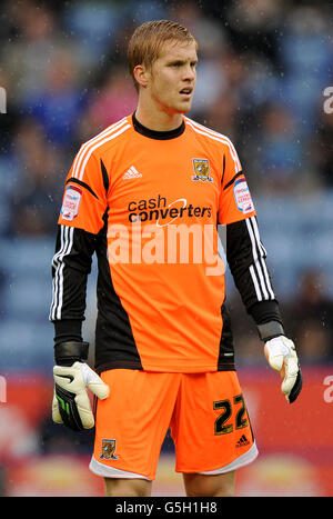 Fußball - npower Football League Championship - Leicester City / Hull City - King Power Stadium. Ben Amos, Torwart von Hull City Stockfoto