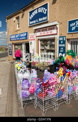 Großbritannien, England Northumberland, gemeinsame, Seafield Road, Farne Geschenke Strand Zubehör shop Stockfoto