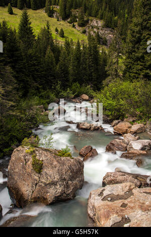 Schönen Sommer Berglandschaft im Stubaital, Tirol, Österreich Stockfoto