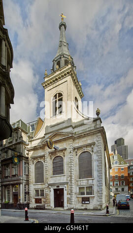 St. Edmund König und Märtyrer, Kirche in der City of London, außen Stockfoto