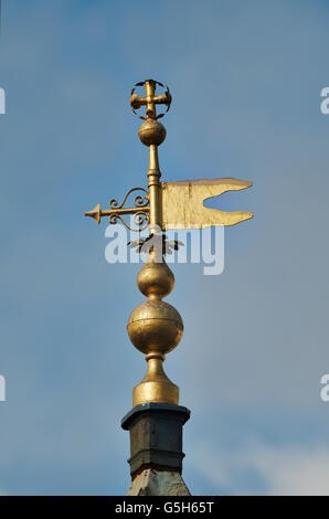 St James Garlickhythe, Kirche in der City of London. Die Wetterfahne Stockfoto