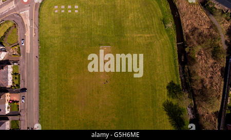 Aerial Fußballplatz Stockfoto