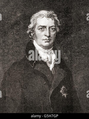 Robert Banken Jenkinson, 2. Earl of Liverpool, 1770 – 1828. Englischer Politiker und Premierminister des Vereinigten Königreichs. Stockfoto