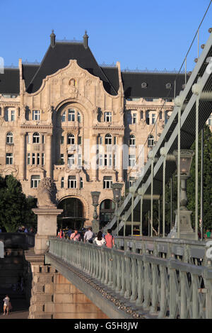 Ungarn, Budapest, Gresham Palace, Four Seasons Hotel, Jugendstil-Architektur, Stockfoto