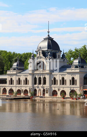 Ungarn, Budapest, Stadt-Park-See, Eislaufen Ring Gebäude, Stockfoto