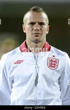 Fußball - FIFA Fußball-Weltmeisterschaft 2014 - Qualifikation - Gruppe H - Moldawien gegen England - Zimbru Stadium. Tom Cleverley, England Stockfoto