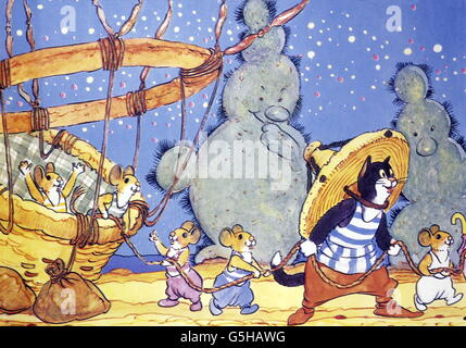 Literatur, Märchen, 'Mecki bei Sindbad', Bildband, 1962, Zusatz-Rechteklärung-nicht vorhanden Stockfoto