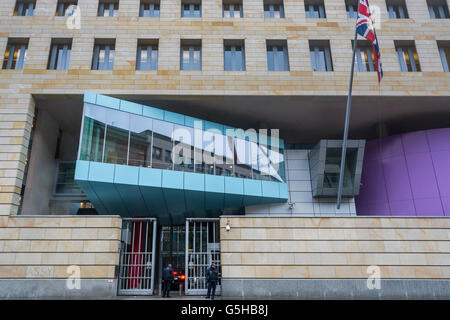 Außenseite der britischen Botschaft in Berlin, Deutschland Stockfoto