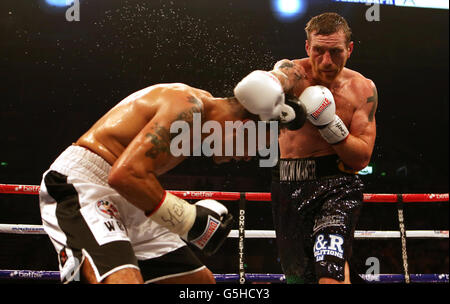 Boxen - vakanten britischen Super Gewicht Titel - Kenny Anderson Vs Robin Reid - Hallam FM Arena Stockfoto