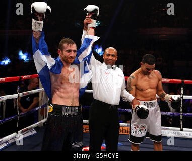 Boxen - vakanten britischen Super Gewicht Titel - Kenny Anderson Vs Robin Reid - Hallam FM Arena Stockfoto