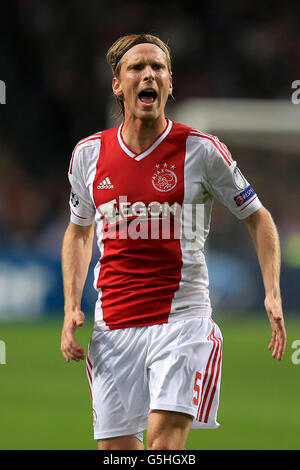 Fußball - UEFA Champions League - Gruppe D - Ajax Amsterdam / Manchester City - Amsterdam Arena. Christian Poulsen, Ajax Amsterdam Stockfoto