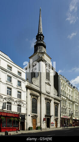 St Martin Ludgate, Kirche in der City of London. Straßenfront Stockfoto