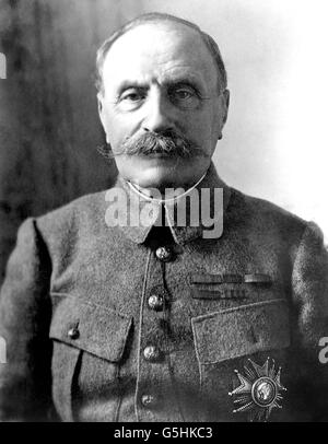 Erster Weltkrieg - Französische Armee - Marschall Foch. Marschall Ferdinand Foch. Stockfoto