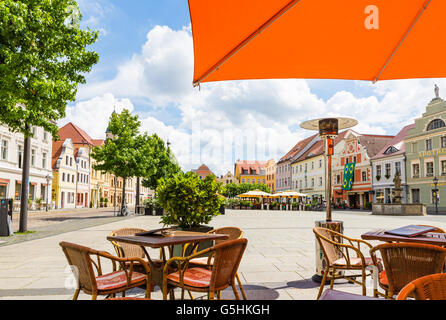 Deutschen Marktplatz im Sommer Stockfoto