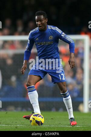 Fußball - Barclays Premier League - Chelsea / Manchester United - Stamford Bridge. Mikel, Chelsea Stockfoto