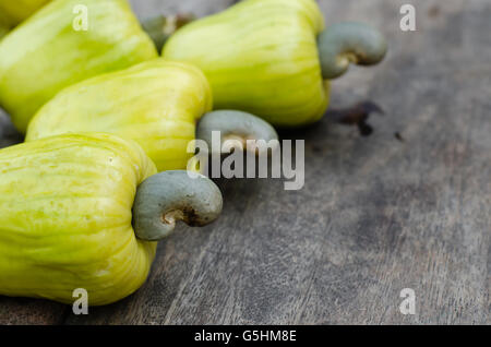 Bio Cashew aus dem natürlichen Garten. Stockfoto