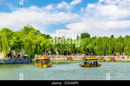 Beihai Park mit See - Beijing Stockfoto