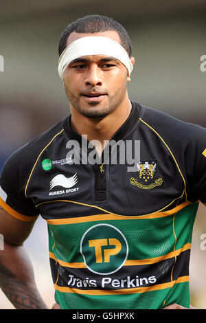 Rugby Union - Aviva Premiership - Northampton Saints / Exeter Chiefs - Franklin's Gardens. Samu Manoa, Northampton Saints Stockfoto