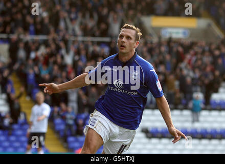 Fußball - Npower Football League Championship - Birmingham City gegen Leicester City - St Andrews Stockfoto