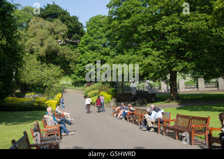 Princes Street Gardens Park, Edinburgh, Schottland Stockfoto