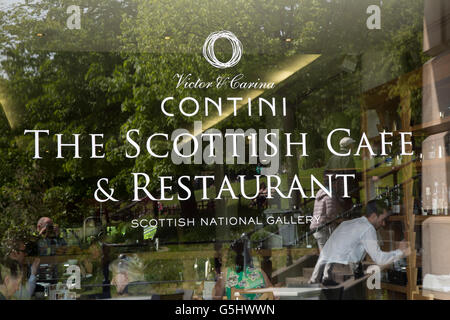 Contini schottischen Cafe und Restaurants, National Galleries of Scotland, Edinburgh, UK Stockfoto