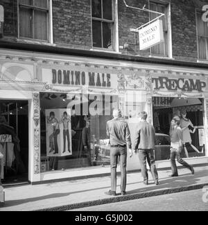 CARNABY STREET: 1966 Stockfoto