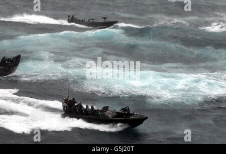 UK-französische Marineübung Stockfoto