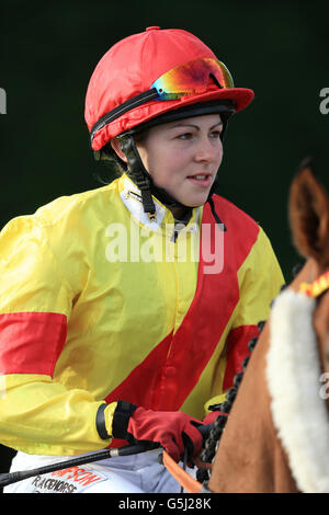 Pferderennen - Nottingham Races. Shirley Teasdale, Jockey Stockfoto