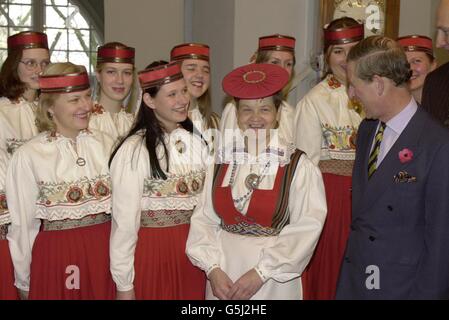 Prinz Charles Baltic Besuch Stockfoto