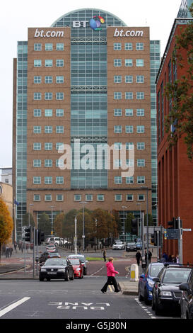 BT Tower - Belfast. BT Tower Belfast Stadtzentrum. Stockfoto