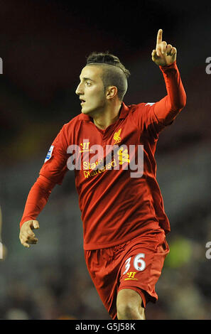 Fußball - Capital One Cup - vierte Runde - Liverpool gegen Swansea City - Anfield. Samed Yesil, Liverpool Stockfoto