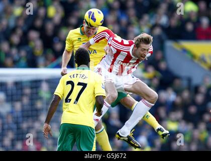 Fußball - Barclays Premier League - Norwich City V Stoke City - Carrow Road Stockfoto