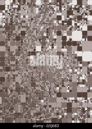 Quadrat braun geometrischen abstrakten Hintergrund Stock Vektor