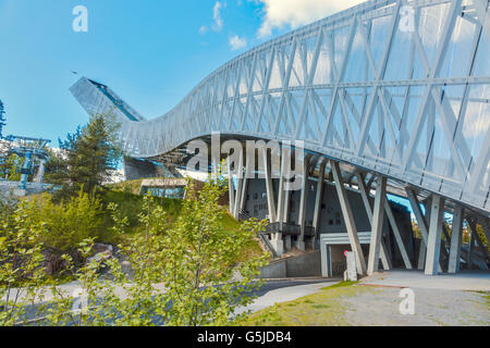 Neuen Holmenkollen Sprungschanze Oslo Norwegen Stockfoto