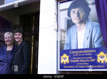 Morris geht wieder zur Schule Stockfoto