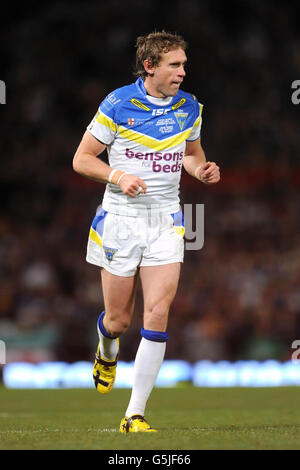 Rugby League - Stobart Super League - Grand Final - Warrington Wolves gegen Leeds Rhinos - Old Trafford. Brett Hodgson, Warrington Wolves Stockfoto