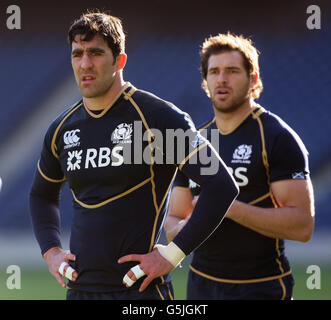 Rugby-Union - EMV-Prüfung - Schottland V Neuseeland - Schottland Kapitän Run - Murrayfield Stockfoto