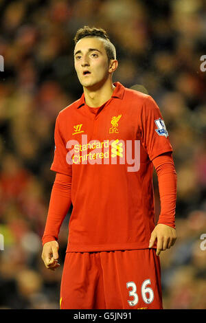 Fußball - Capital One Cup - 4. Runde - Liverpool gegen Swansea City - Anfield Road Stockfoto