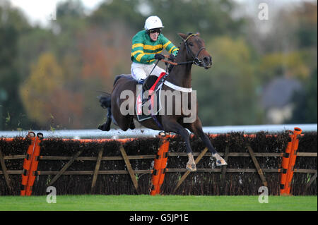 Jockey Tony McCoy on My Tent oder Yours auf dem Weg zum Gewinn der TGL Events Owen Brown Novices Hürde Stockfoto